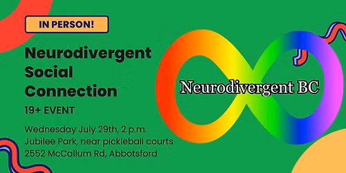19+ Neurodivergent Social Connection: July Jubilee Park Potluck