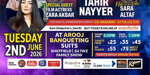 Eid Extravaganza With Tahir Nayyer And Sara Altaf Sheffield