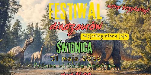 \ud83e\udd96 UWAGA! DINOZAURY WRACAJ\u0104 DO \u015aWIDNICY! \ud83e\udd95 \ud83c\udf3f
