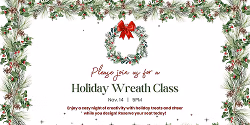 Holiday Wreath Class at Sissy's