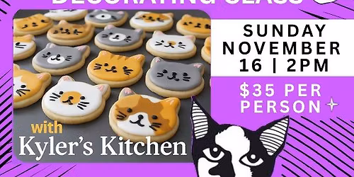 Cat Cookie Decorating Class by Kyler's Kitchen