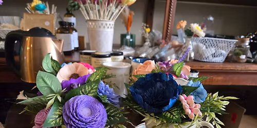 Flower Teacup Workshop at ChaCha's Hiland Bakery