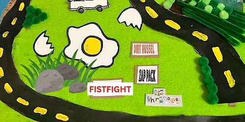 CORMAE, DIRT RUSSELL, ZAP PACK, FISTFIGHT