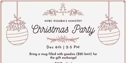 Women's Ministry Christmas Party