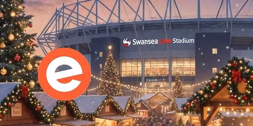 Swansea stadium indoor Xmas market Dec 12