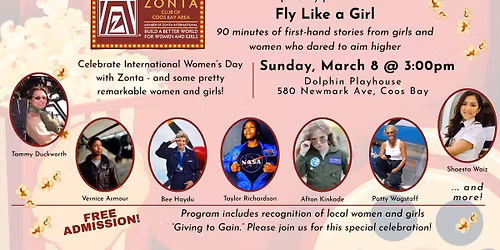 Celebrate International Women\u2019s Day with Zonta Club of the Coos Bay Area!