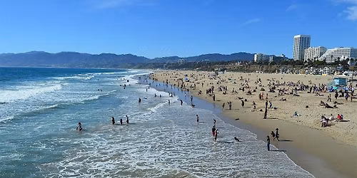 Beach Cleanup At Santa Monica State Beach