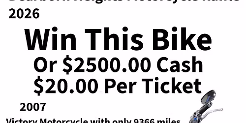 Dearborn Heights Win a Motorcycle Drawing