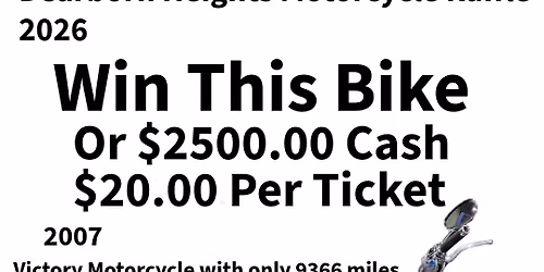 Dearborn Heights Win a Motorcycle Drawing