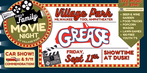 FALLS FAMILY MOVIE NIGHT | "Grease" Presented by Waterstone Bank