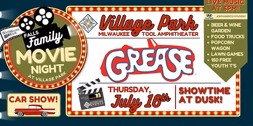 FALLS FAMILY MOVIE NIGHT | "Grease" Presented by Waterstone Bank