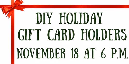 DIY Holiday Gift Card Holders