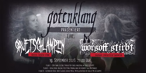 GOTENKLANG - Livebands: "Gruftschlampen" & "Worsoff stirbt"
