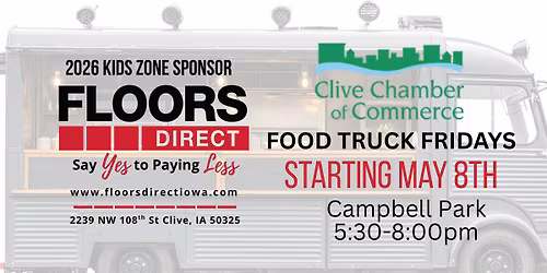 Clive Chamber - Food Truck Fridays KIDS ZONE! Starting May 8th at 5:30