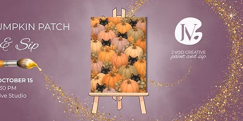 Purrrfect Pumpkin Patch Paint & Sip