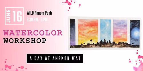 Watercolor workshop - A day at Angkor Wat