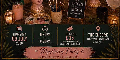 Crown and Bloom Mannequin Head Planter Workshop