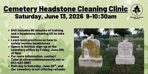 Headstone Cleaning Clinic 2026