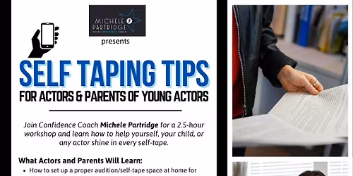 Self-Taping Tips for Actors & Parents of Young Actors