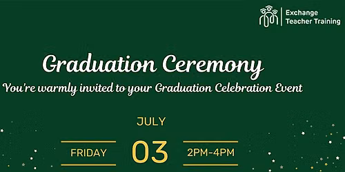 Exchange Teacher Training Graduation 2026
