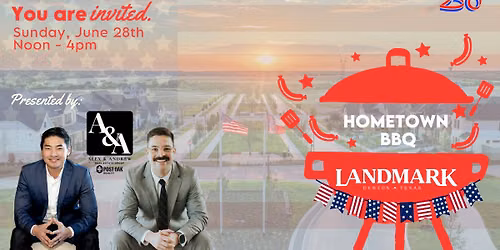 Landmark Hometown BBQ hosted by Post Oak Realty