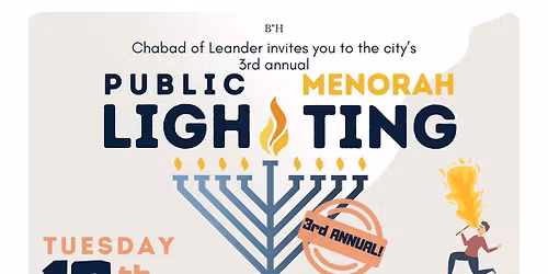 Public Menorah Lighting \u2014 Chabad of Leander