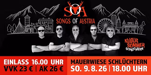 SONGS OF AUSTRIA \u2013 Hommage an die \u00f6sterreichischen Austropop Legenden