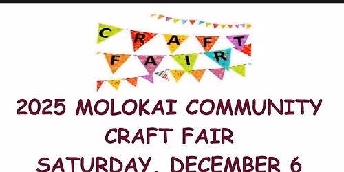 Molokai Craft Fair