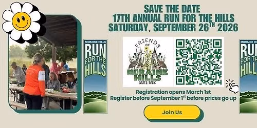 17th Annual Moraine Hills Run for the Hills \ud83d\udc5f 