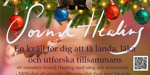 Sound Healing med Julfika och k\u00e4nn p\u00e5 instrument och s\u00e5ng