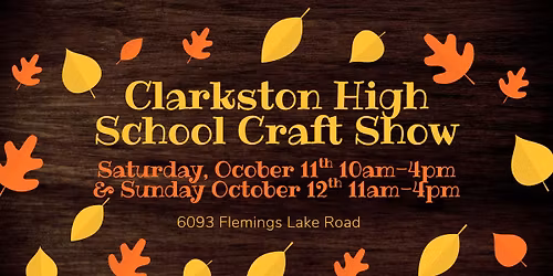 🍁 Fall Craft Show Fun at Clarkston High School – 150+ Vendors! 🎨