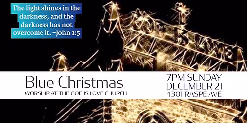 Blue Christmas Service in the Epiphany Chapel