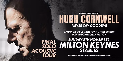 Hugh Cornwell at The Stables, Milton Keynes
