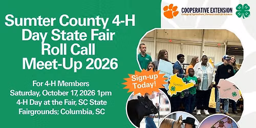 Sumter County 4-H State Fair Roll Call Meet-Up 2026
