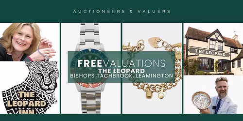 Leamington Valuation Day: FREE Gold, Silver, Jewellery, Watches & Antiques Valuations