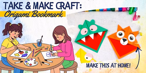 Take and Make Mondays: Origami Corner Bookmarks
