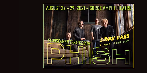 Phish - 3 Day Pass at Dicks Sporting Goods Park