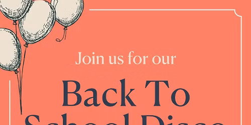 Back to School Kid\u2019s Disco