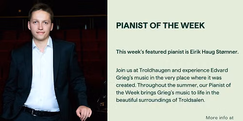 This Week's Pianist: Eirik Haug St\u00f8mner