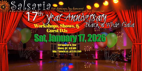 Salsaria's 17th Year Anniversary - Black & White Gala