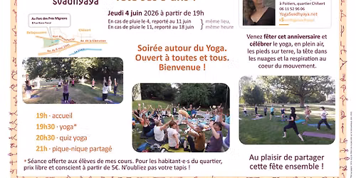 Yoga Svadhyaya f\u00eate ses 5 ans
