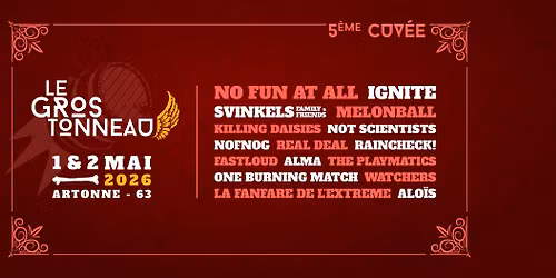 LE GROS TONNEAU 2026 - 5\u00e9me cuv\u00e9e