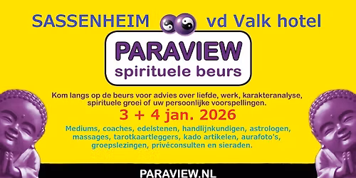 SASSENHEIM \/ LEIDEN spirituele beurs 3 + 4 jan. 2026