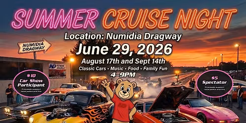 Numidia Dragway Summer Cruise Night Car Show