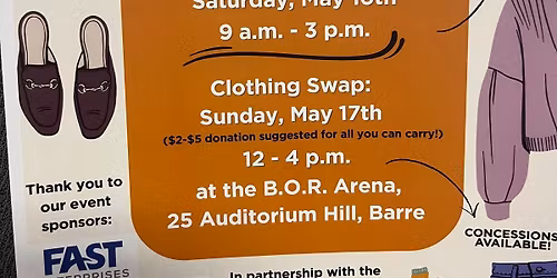 Annual Clothing Drop \u2018n Swap
