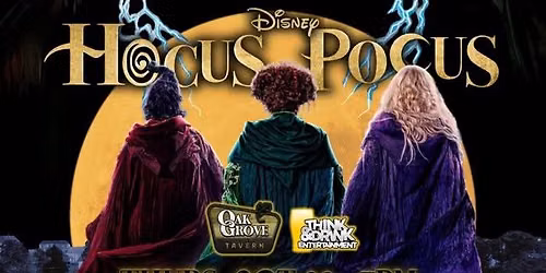 A Hocus Pocus Halloween (Trivia) @ Oak Grove Tavern (Bettendorf, IA) \/ Thurs Oct 29th @ 7pm