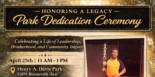 Rededication of Henry A. Davis Park
