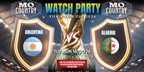 FIFA Watch Party! MO Country