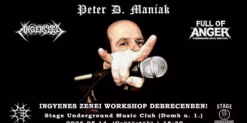 PETER D. MANIAK - Ingyenes Zenei Workshop Debrecenben!