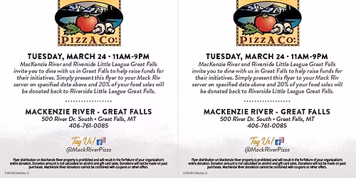 Riverside Little League Great Falls Community Night